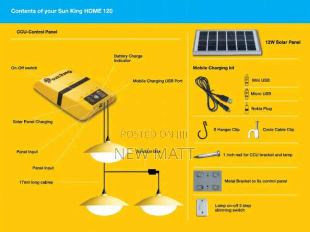 Sun King Home 120 Complete Solar Lighting System - thumbnail 4