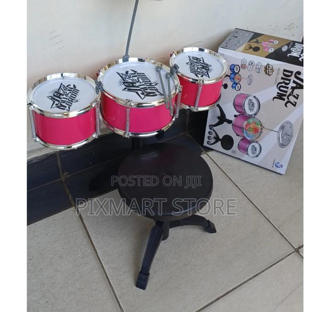 Kids’ Musical Drum Set With Electric Sounds – Toddler Beginner Kit - main view