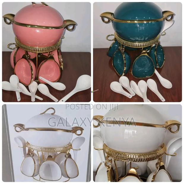 16pc Ceramic Soup Set - main view