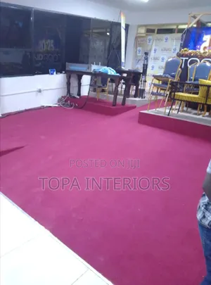 Generic Maroon Wall to Wall Floor Carpets for Church Decoration