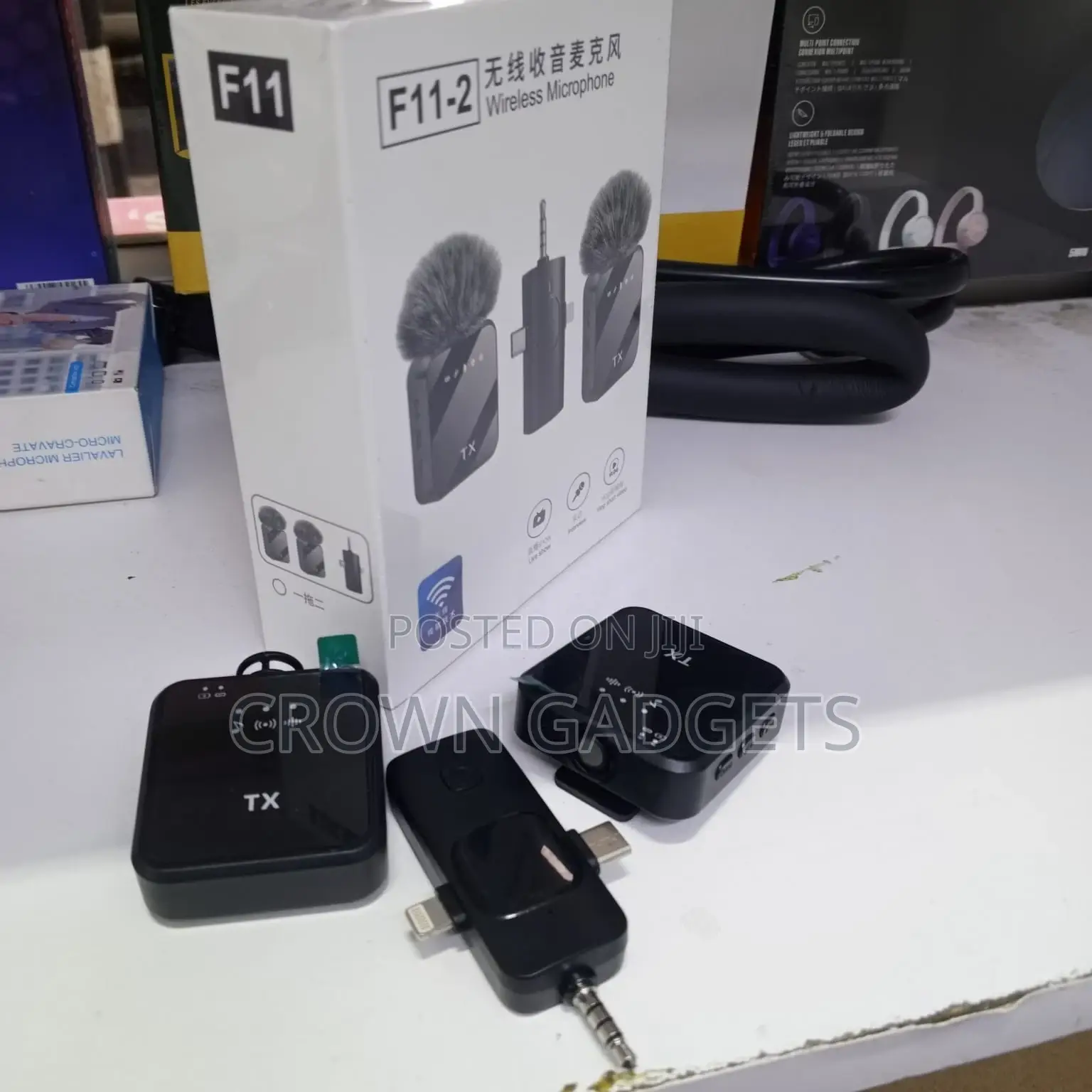 F11-2 Wireless Mic With Dual Tx Universal Receiver