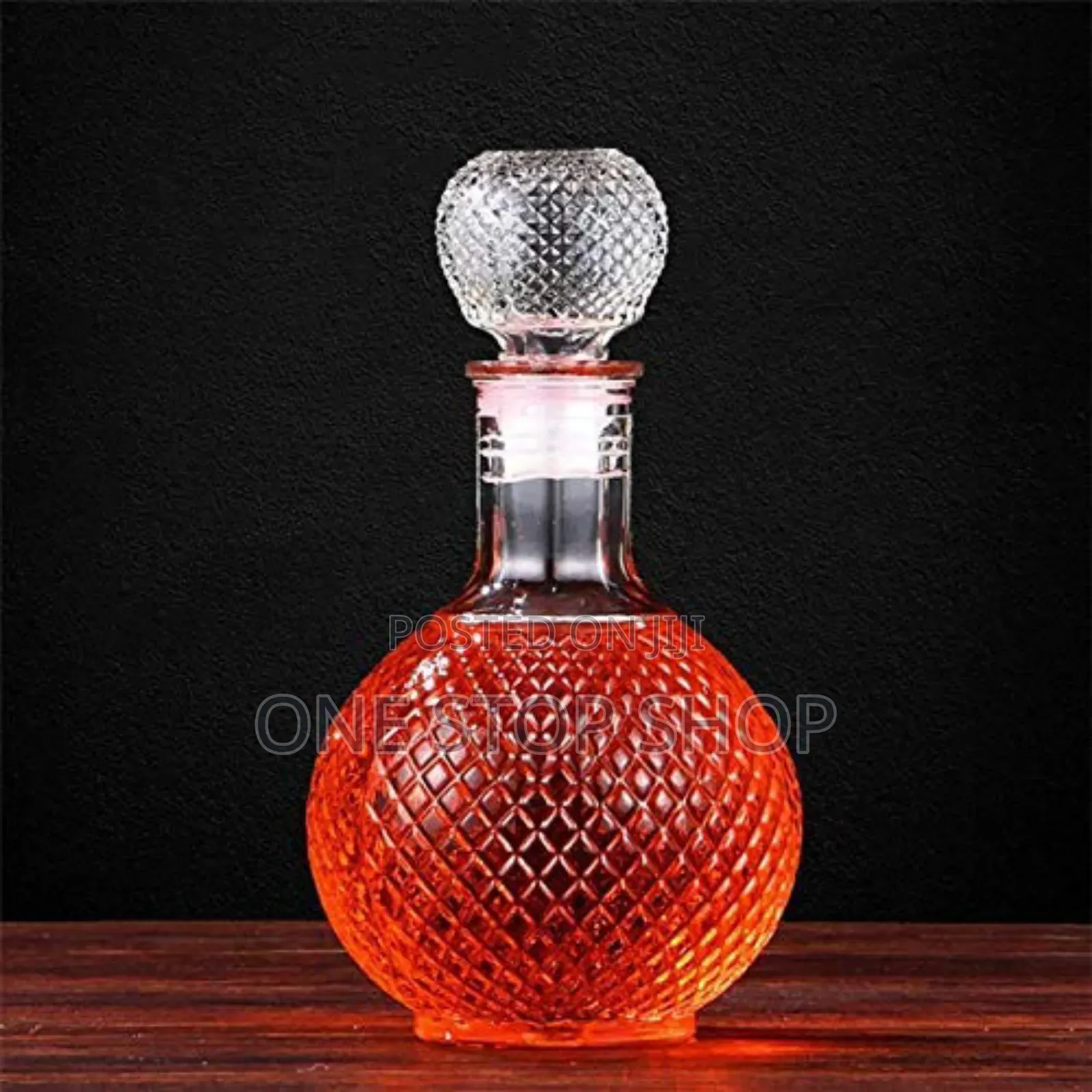 Gold Round Wine Decanter
