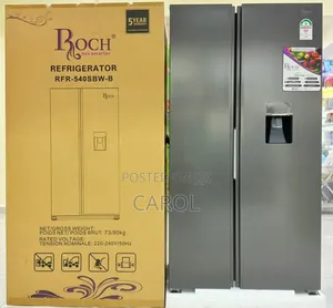 Roch Side by Side 439litres Arfr-540sbw-B Refrigerator With Dispenser
