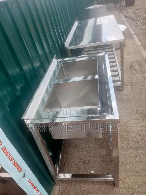 Alpha Stainless Steel Double Washing Sink - main view