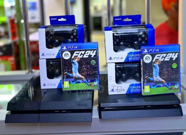 Playstation 4 Slim /Standard With Two Controllers and Fc 24