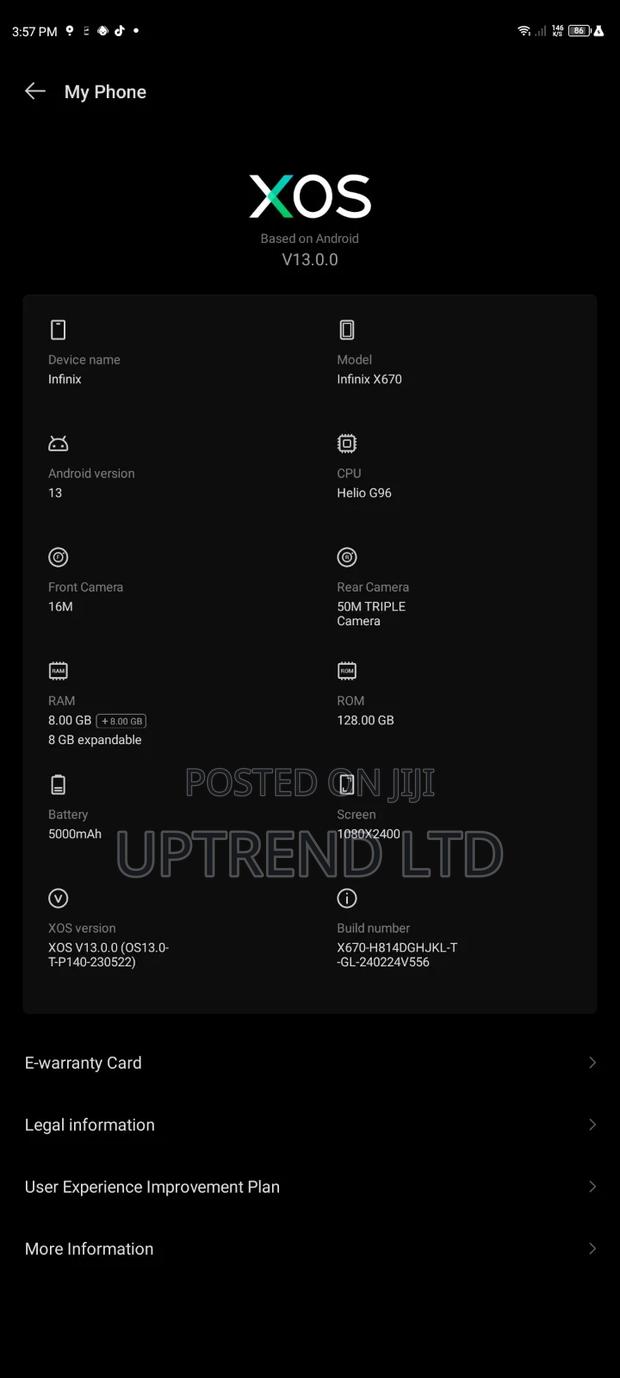 Infinix Note 12 (2023) 128 GB Blue - thumbnail 3