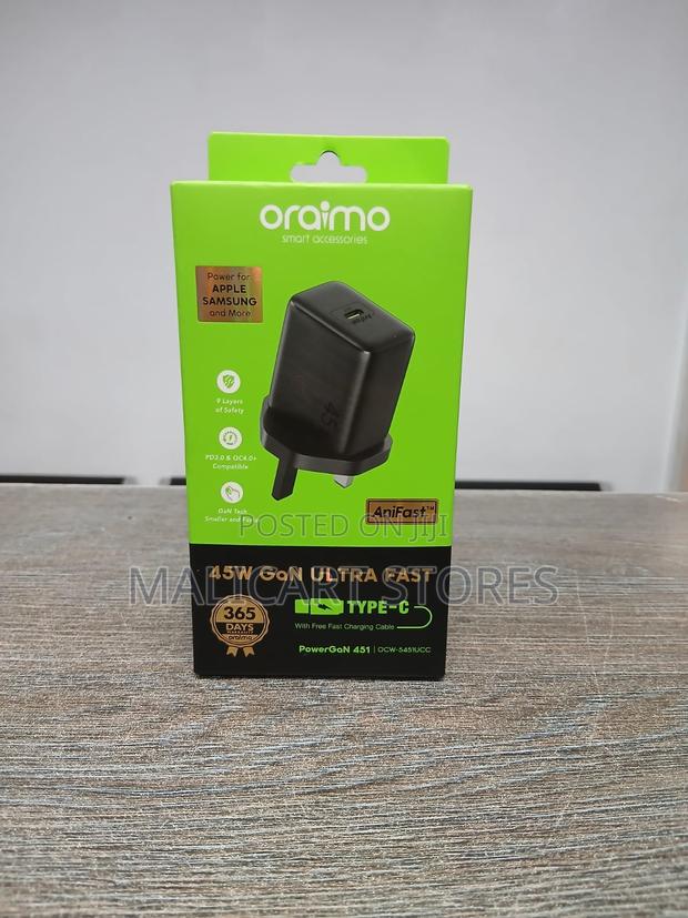 Oraimo Powergan 45w Fast Charging Charger Kit