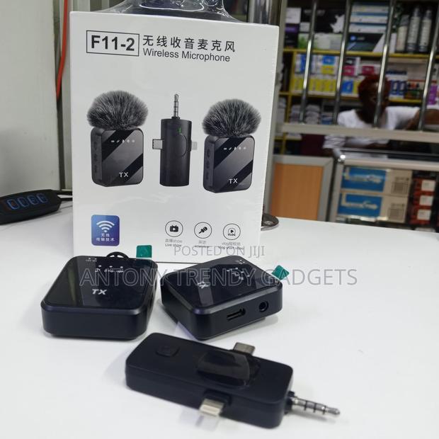 Portable Dual Tx Wireless Microphone For Content Creators