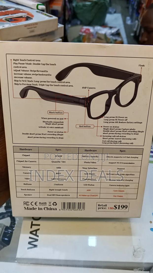 Ai Smart Glasses.Designed for Capturing Video, Taking Photos - thumbnail 3