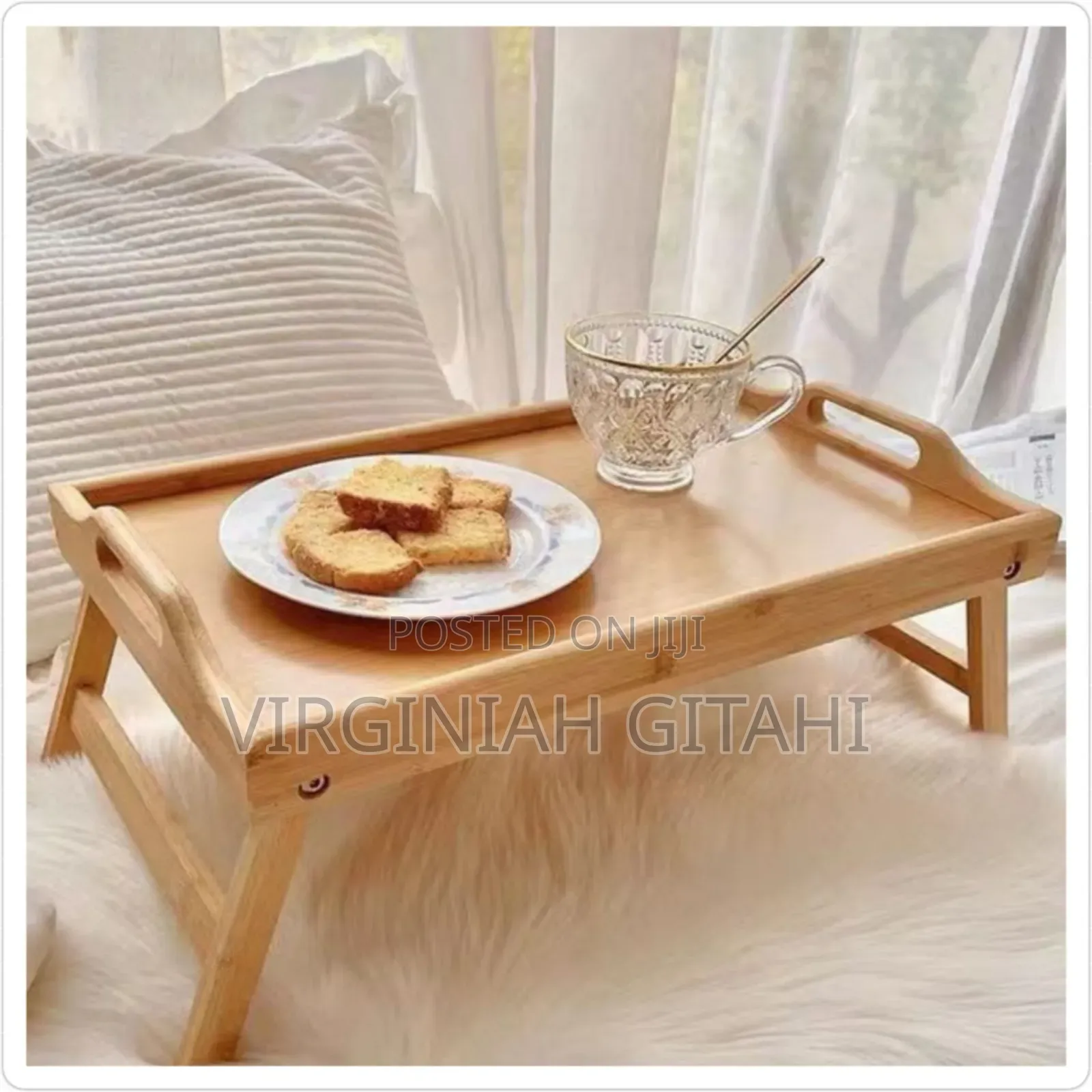 New *Foldable Bamboo Tray*