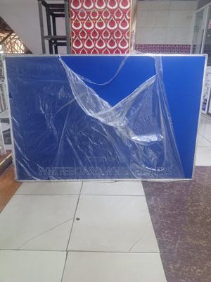 Wall Mount 5ft X 3ft Blue Pinboard With Alluminium Frames - thumbnail 2