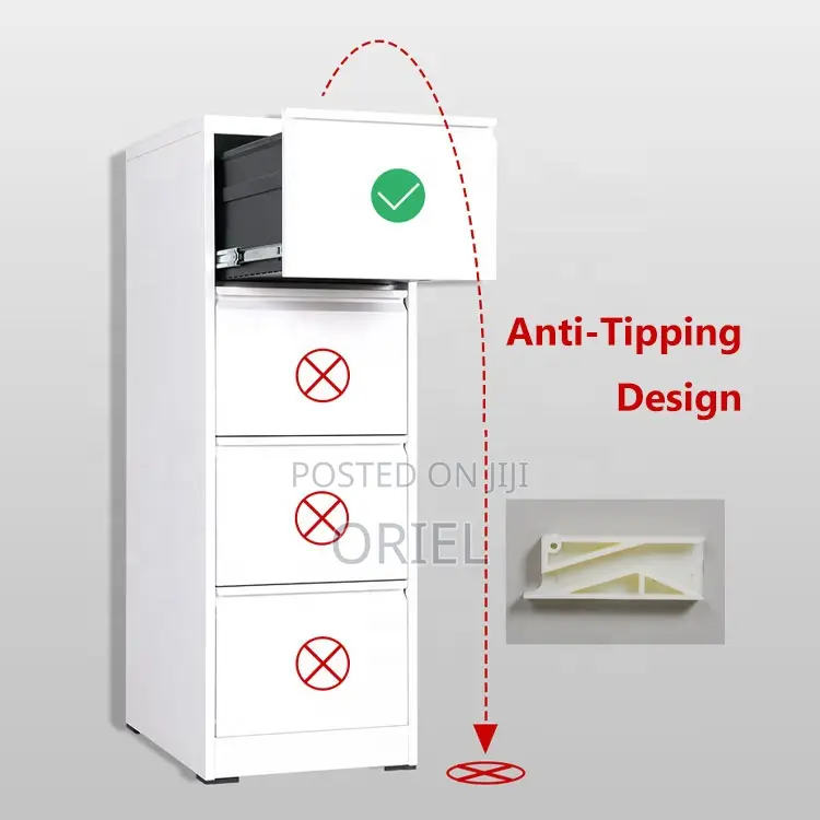 Modern Office Steel Cabinet : 4-Drawer Office Steel Filling Cabinet
