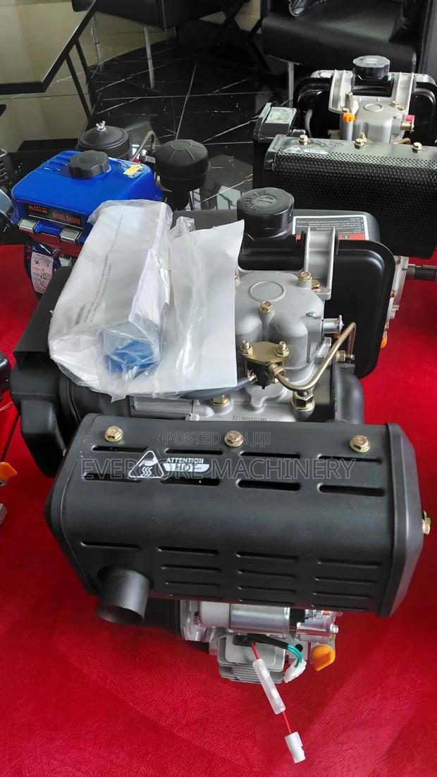 Aico Japan 10hp Keystart Diesel Aircooled Engine. - thumbnail 4