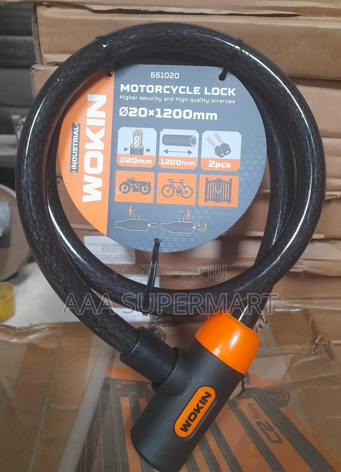 Wokin 661020 Motorcycle Lock (Industrial)