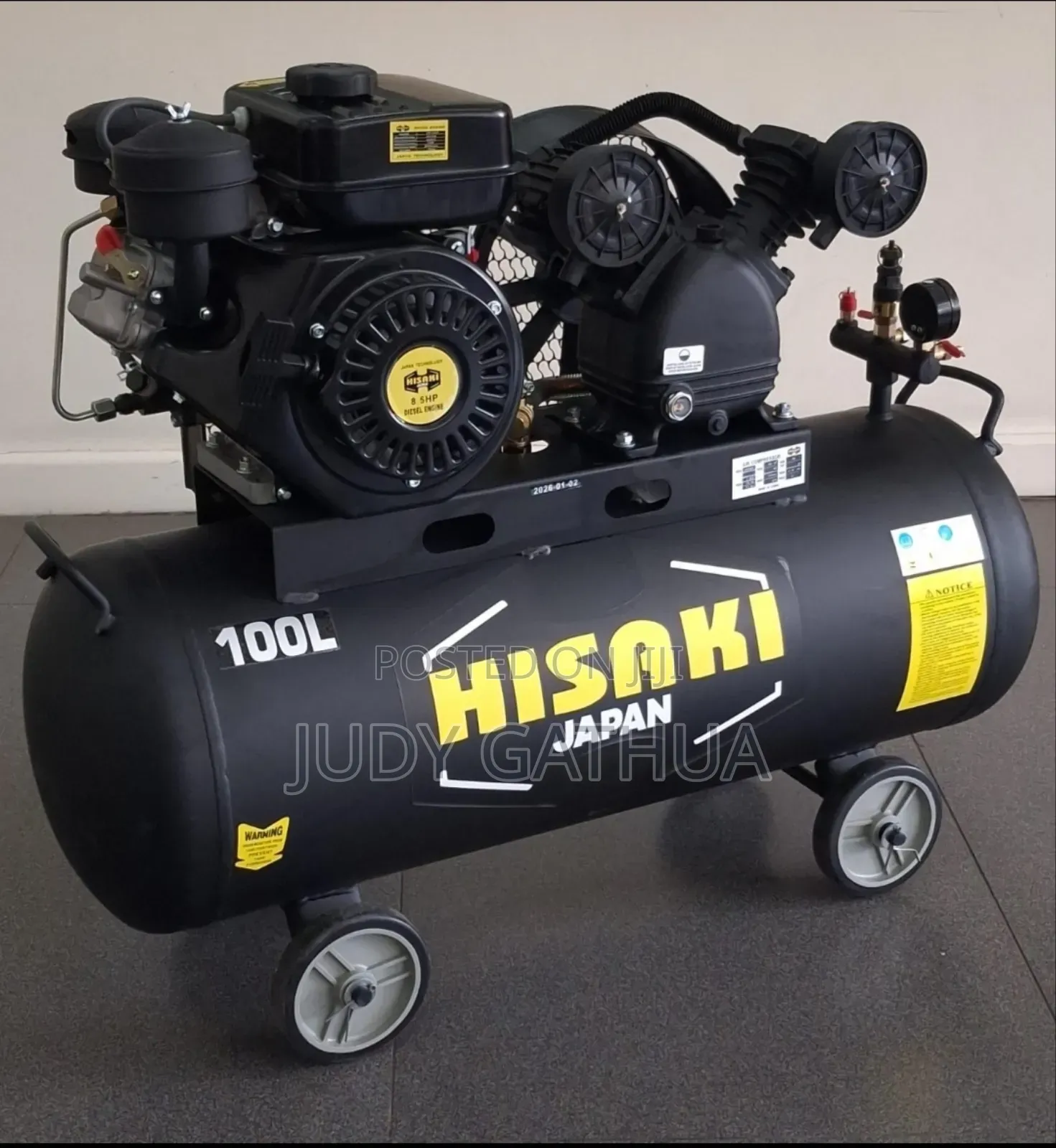Compresser Hisaki 100l With Diesel Engine