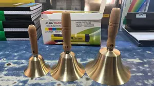 14cm Premium Golden Color Hand Bell for Sale