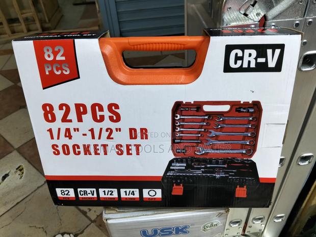Chrome Vanadium Socket Wrench Set 82 PCS Set All Sizes - thumbnail 2