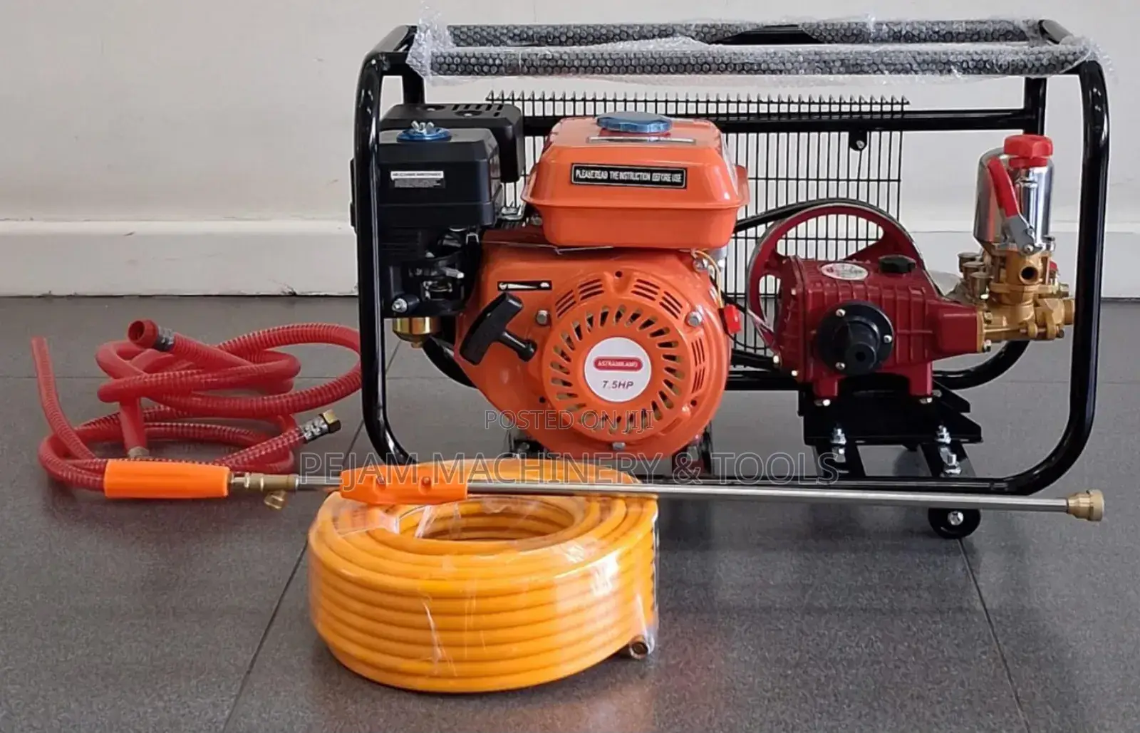 Am730ps Astramilano Trolley Sprayer Petrol 7.5hp Engine With Hose Pipe