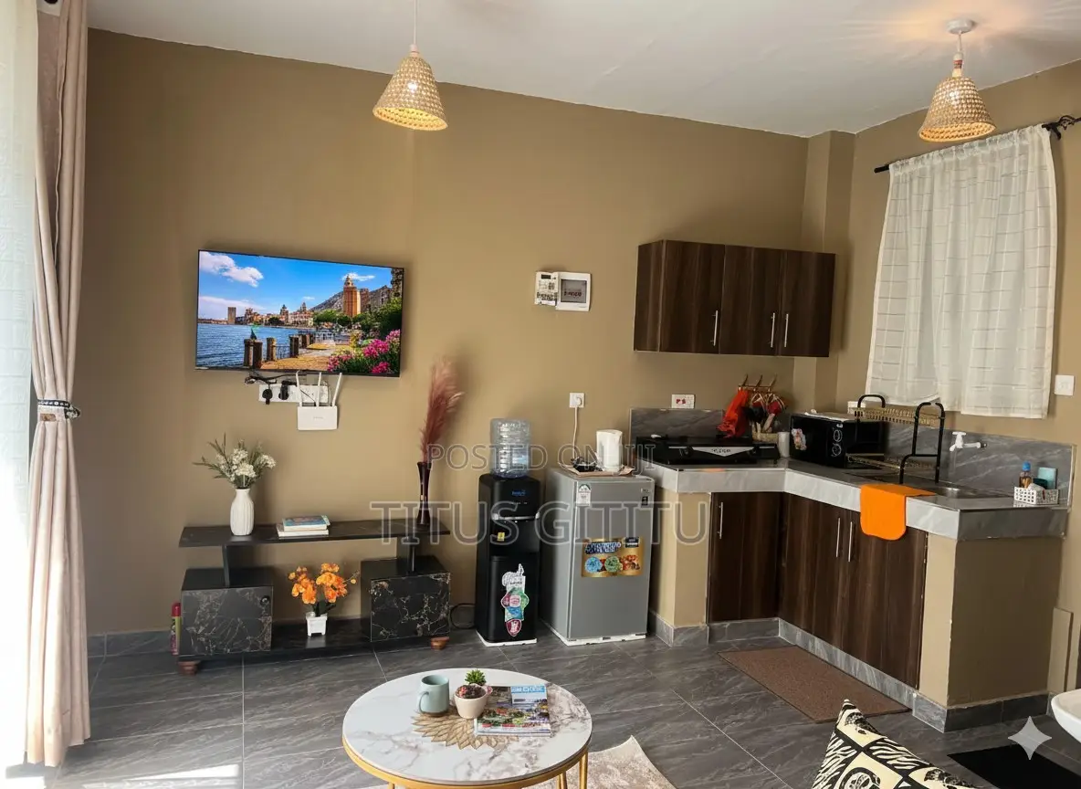 Coastal Studio Airbnb Mtwapa | Near Town Beach | Balcony | KSH 2500