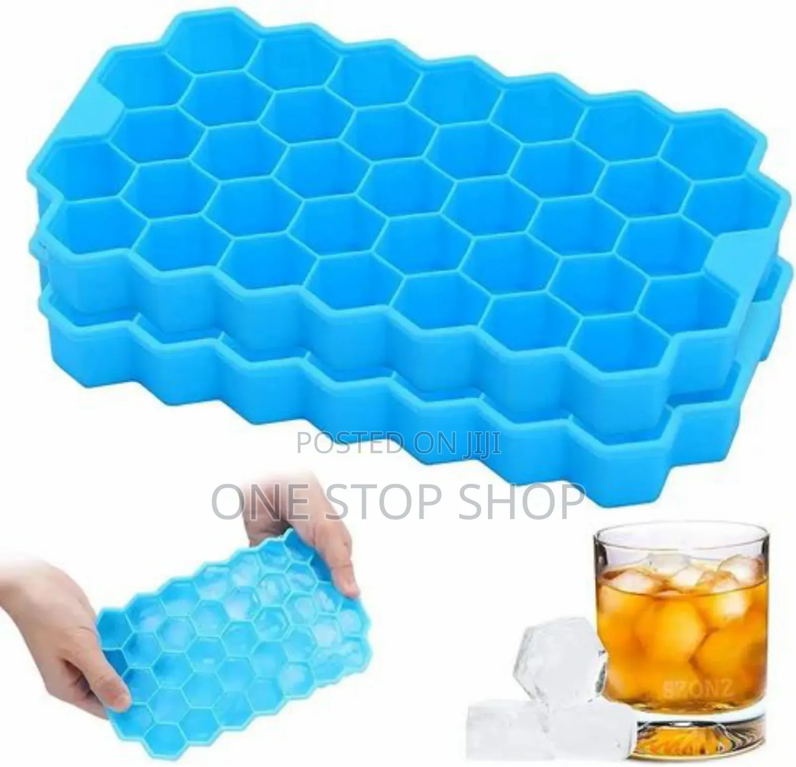 37 Grid Ice Cube Maker 2pcs