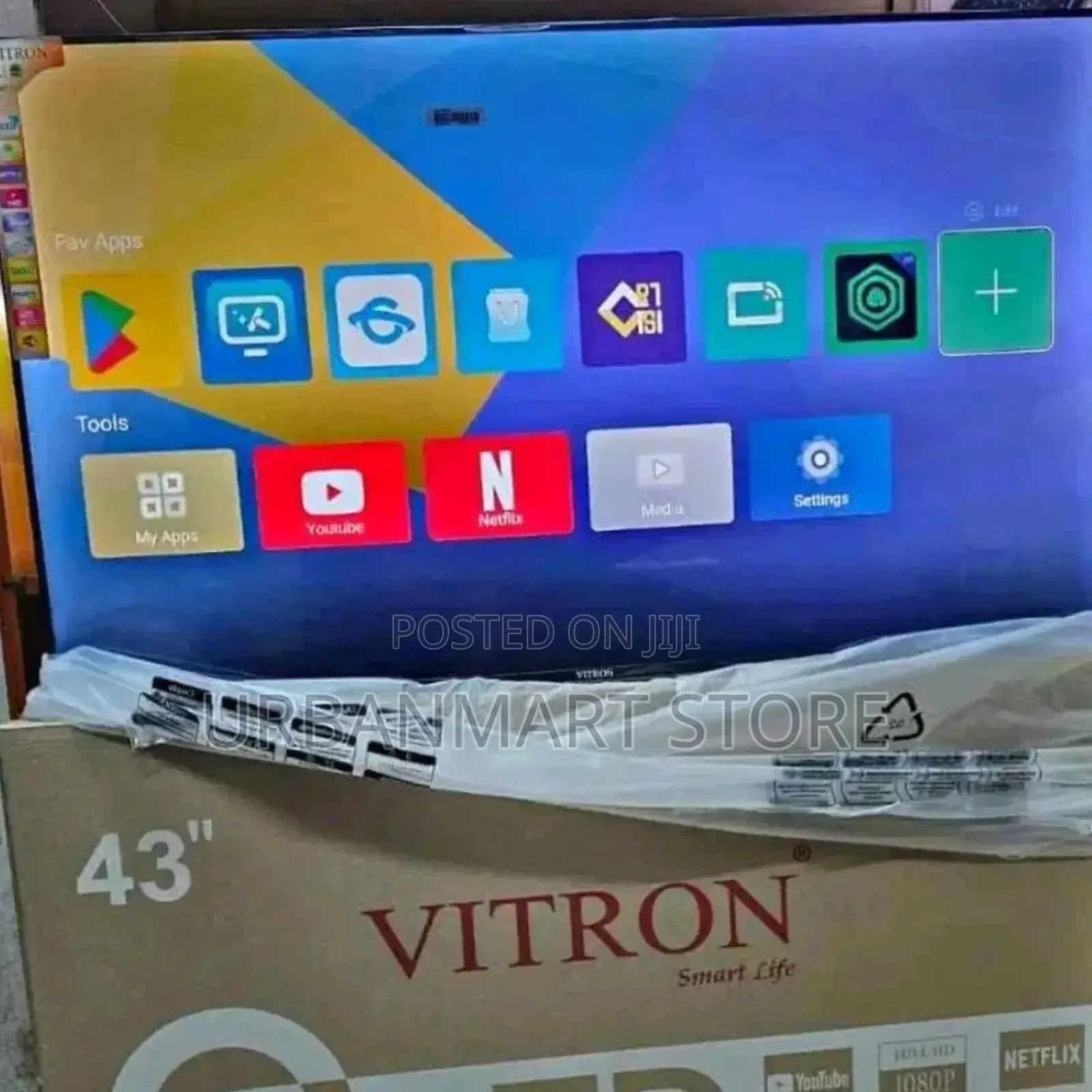 Vitron 43" Qled Smart Tv – Stunning Colour Crisp Hd Display
