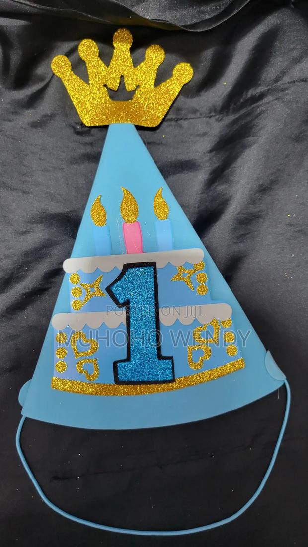 Blue Number Birthday Hats - thumbnail 2