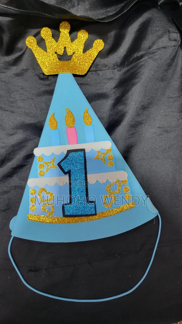Blue Number Birthday Hats - thumbnail 3