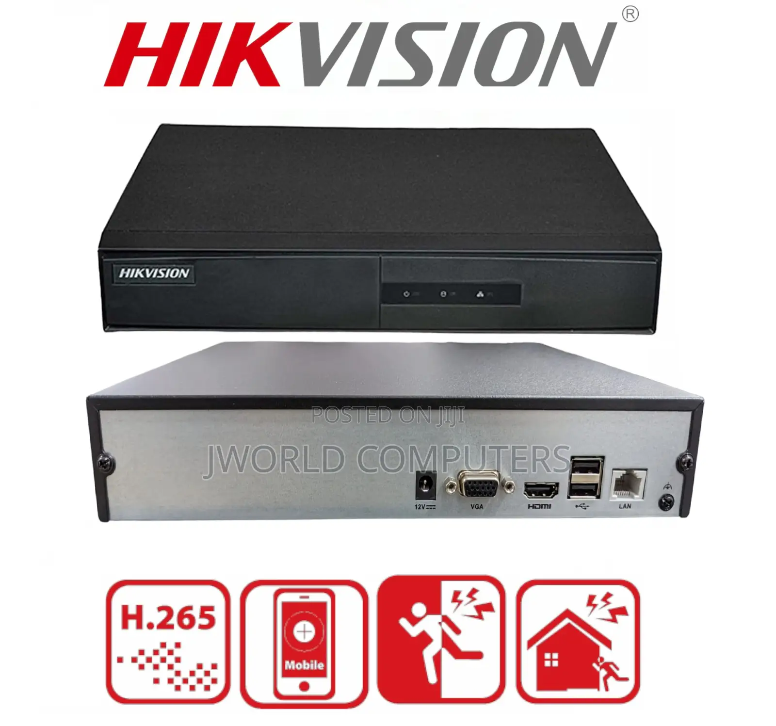 Hikvision 4-Channel NVR Video Recorder Hikvision Ds-7104ni-Q1/4p