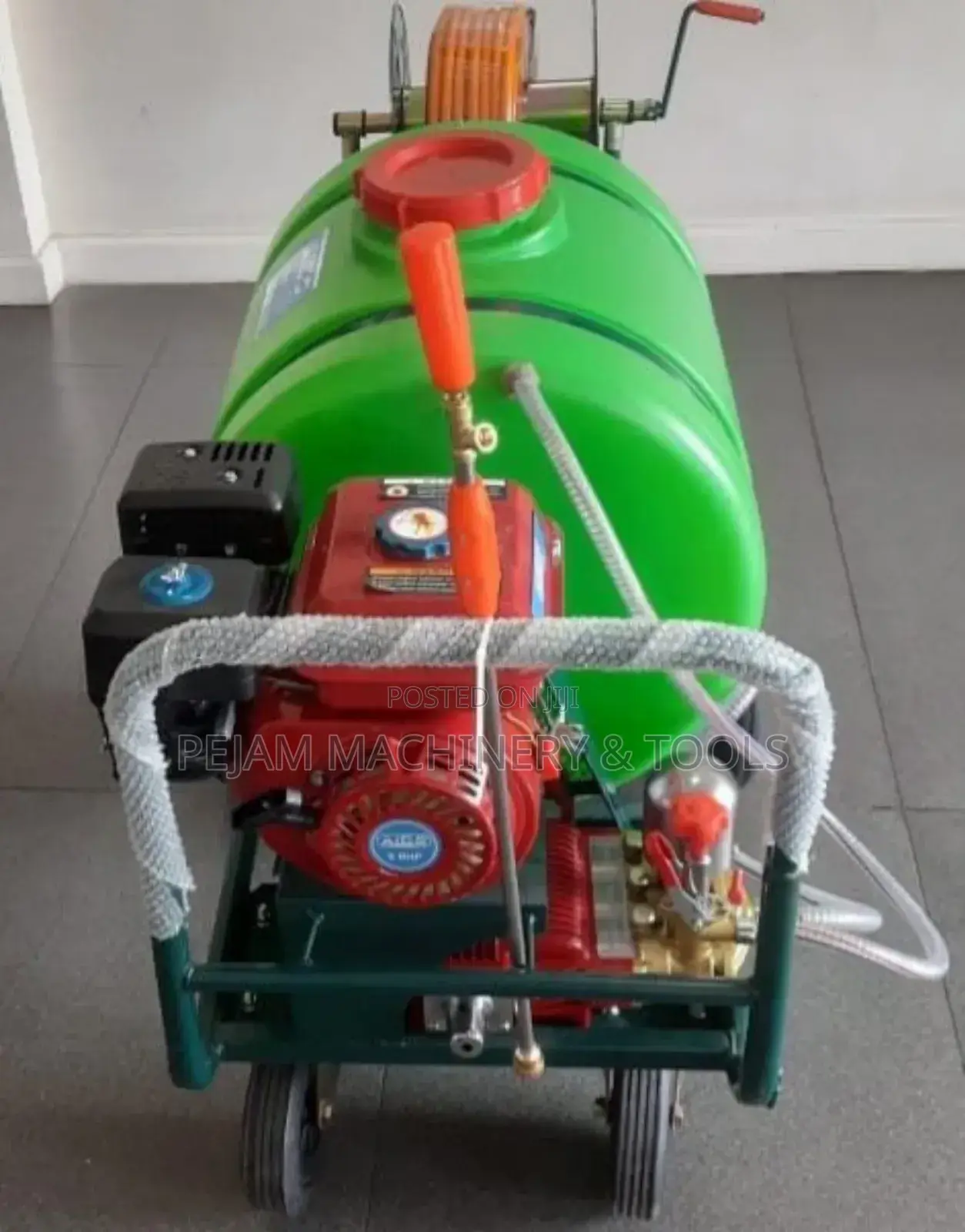Ac160 160l Trolley Sprayer With 9hp Petrol Engine, 50m Hose Reel