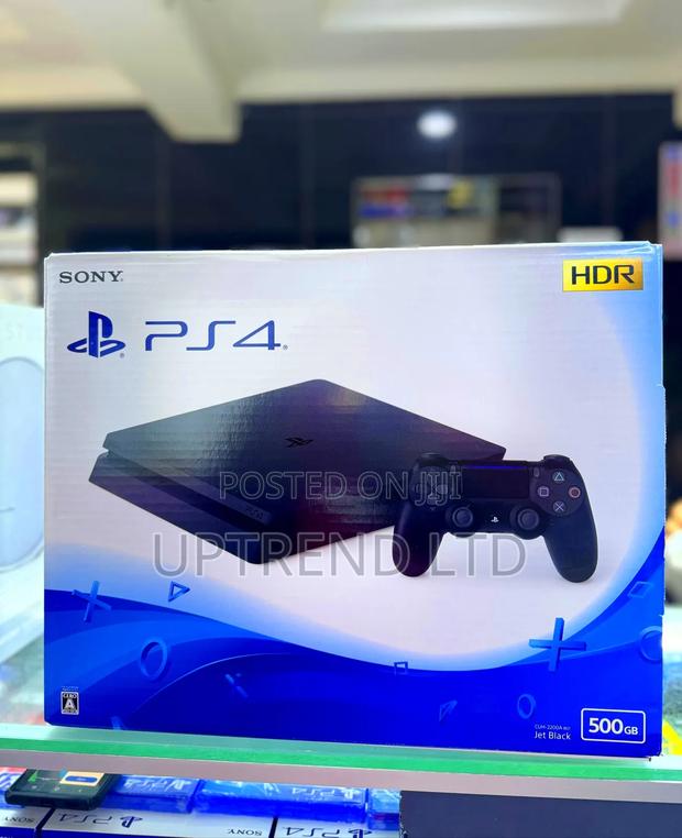 Jet Black Brand New Playstation 4 Slim 500gb