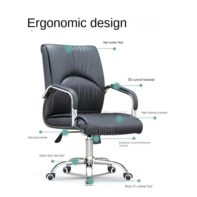 Modern Office Chair : Ergonomic Design Office Leather Chair