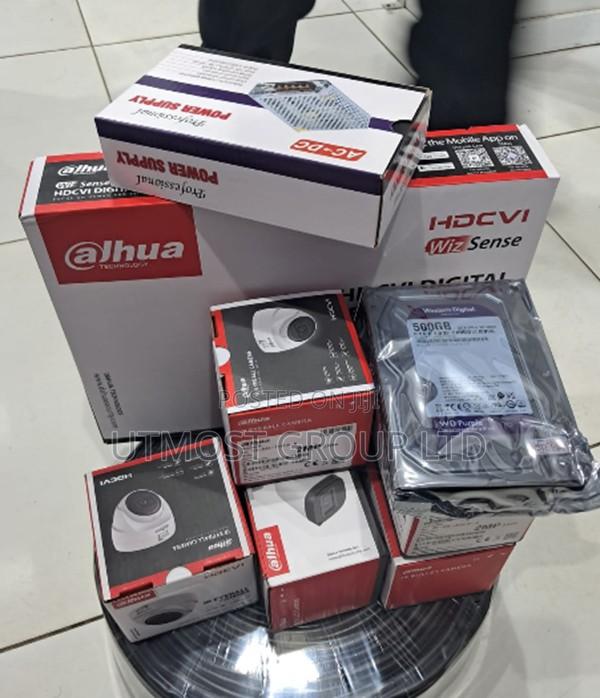 Dahua 4ch CCTV Kit 4 Cameras Reliable 24 Hour Surveillance System - main view