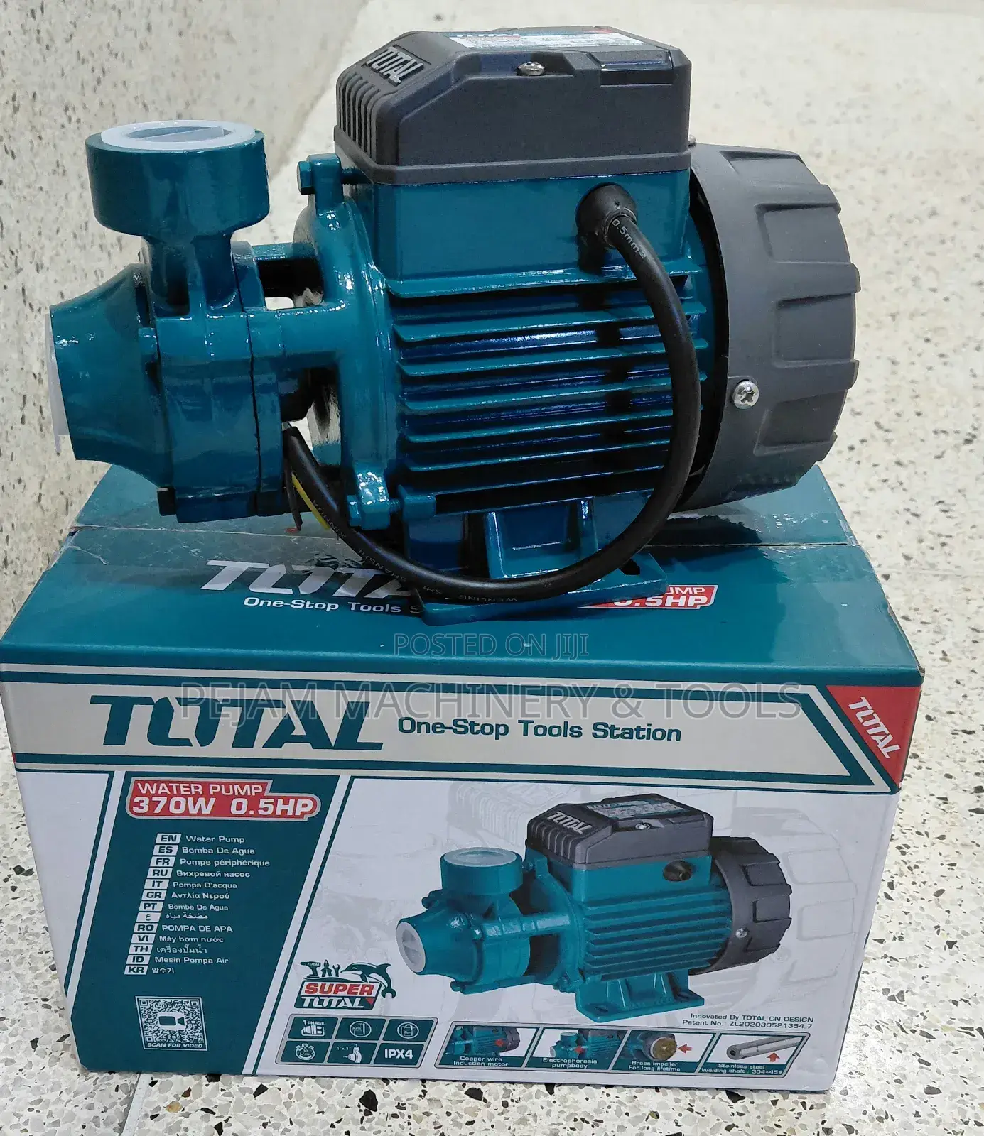 Total Peripheral Waterpump (Twp13706) 0.5hp 370w Booster Pump