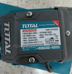 Total Peripheral Waterpump (Twp13706) 0.5hp 370w Booster Pump