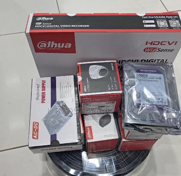 Dahua 4 Channel CCTV Kit 4 Cameras DVR Safe Home Business Set
