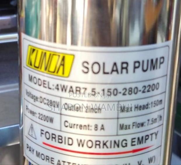 Kunda Solar Pump 2200w,150m Max Head/Kunda 2200w,150m Maximum Head