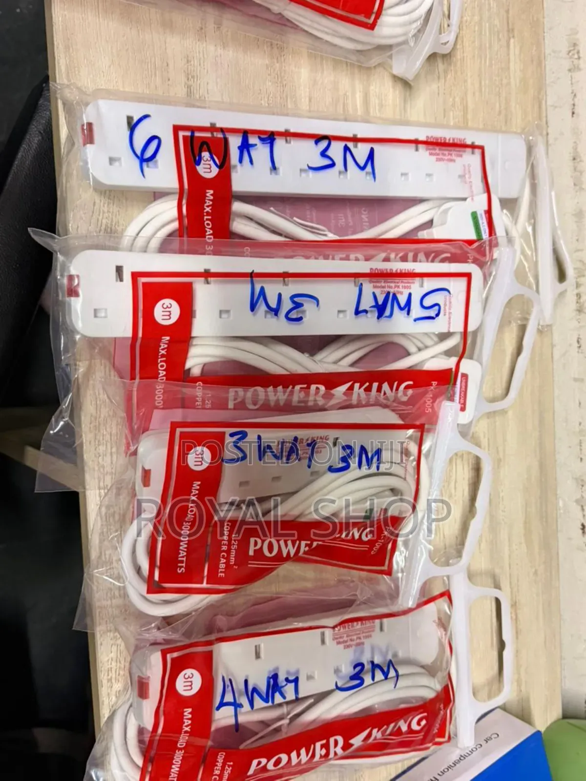 Powerking Extension 10m. 6way