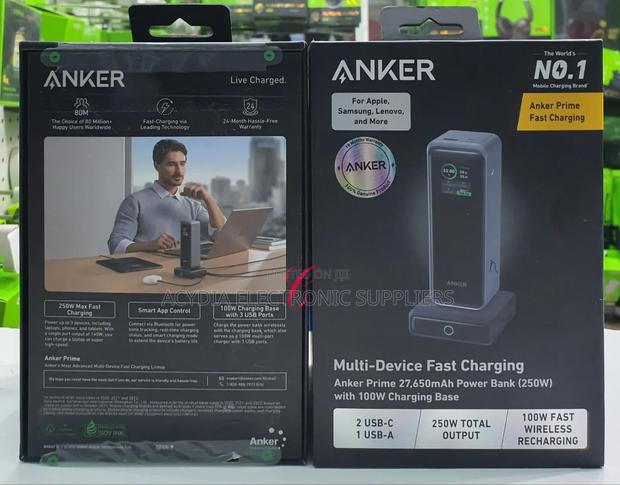 Anker Prime 27650mah 250w Laptop and Phone Power Bank