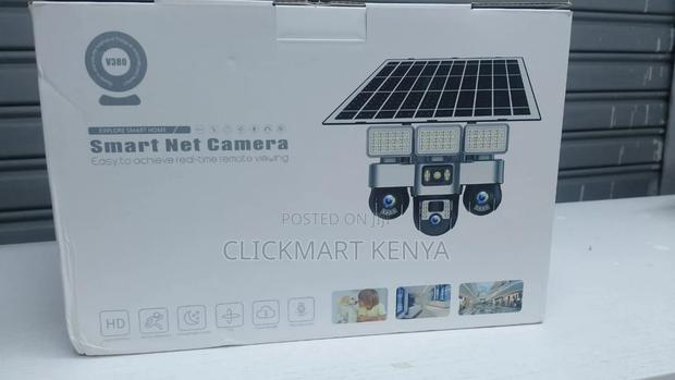 Solar Cctv Camera 3-lens 4g Solar Cctv Camera - thumbnail 2