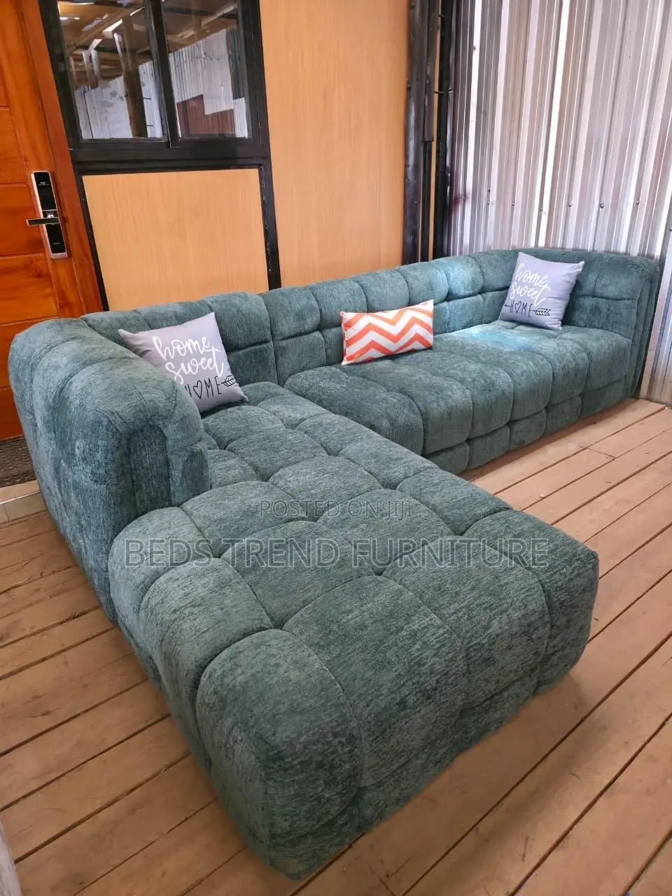 Real Royal 6 Seater Bubble L Seat(Green)