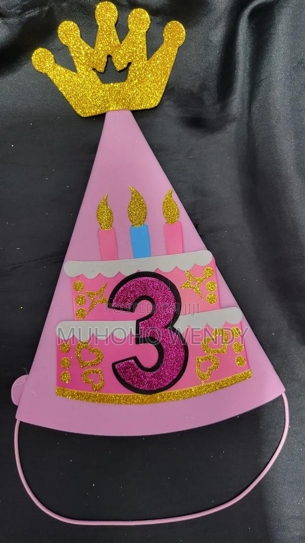 Pink Number Birthday Hats - thumbnail 7