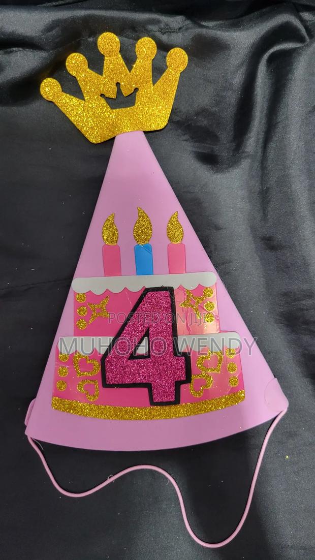 Pink Number Birthday Hats - thumbnail 8