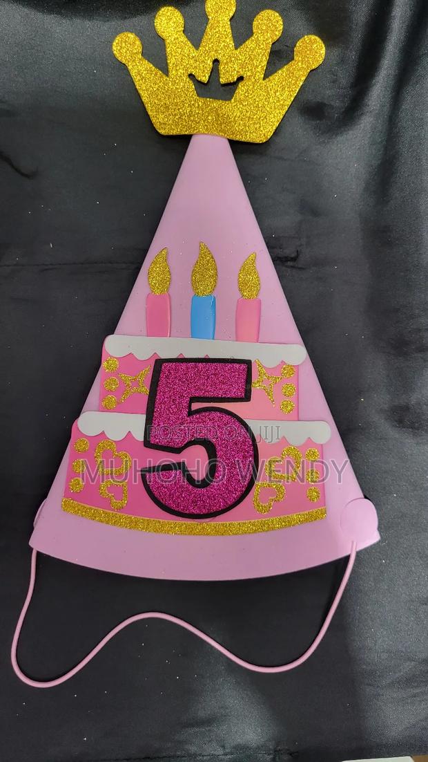Pink Number Birthday Hats - thumbnail 9