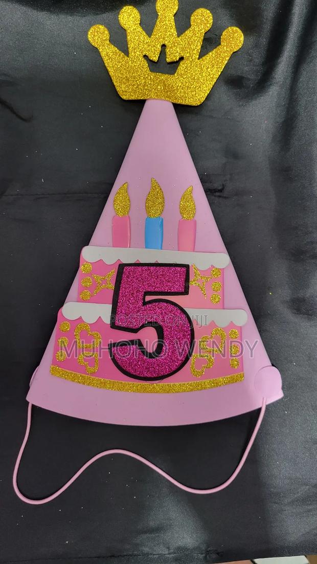 Pink Number Birthday Hats - thumbnail 10
