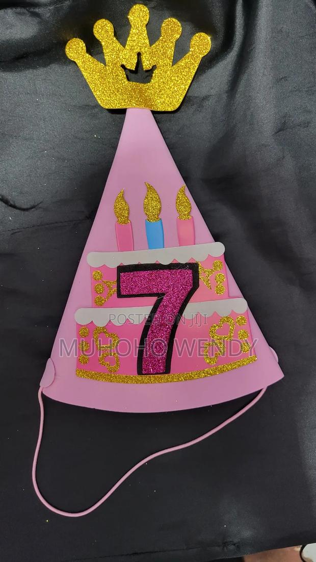 Pink Number Birthday Hats - thumbnail 12