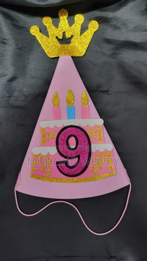 Pink Number Birthday Hats - thumbnail 15