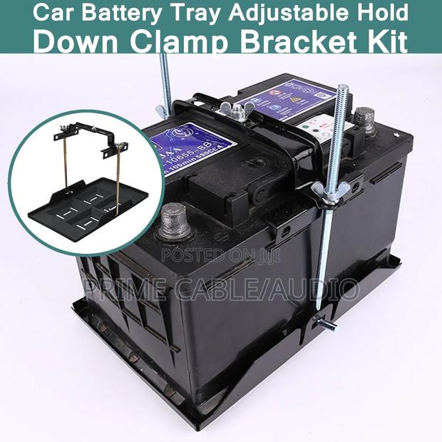 Universal Car Battery Bracket Hold Down Kit Adjustable - thumbnail 2