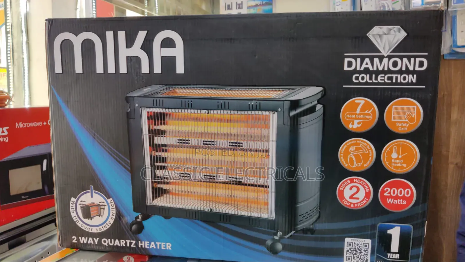 *Mika Top and Front Quartz Heater