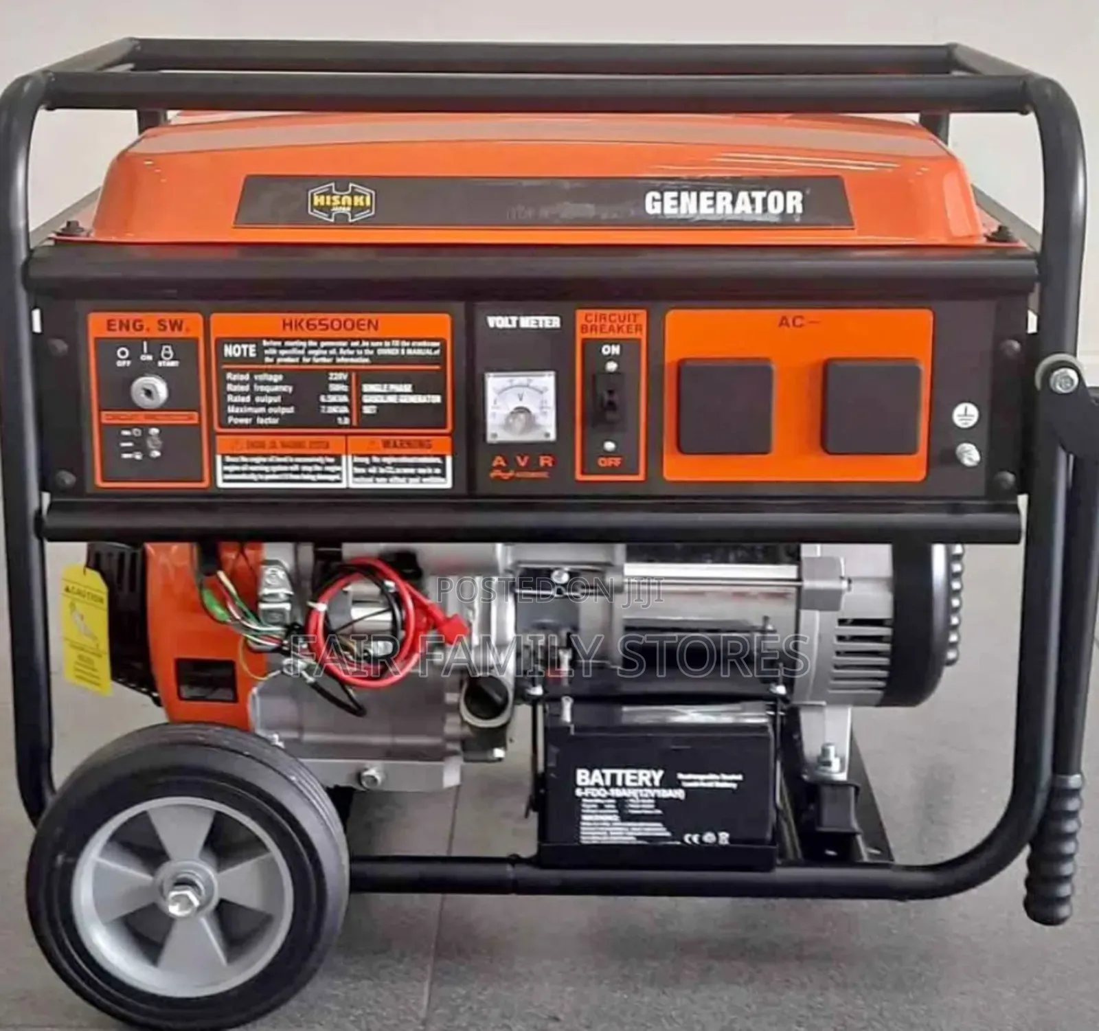 Hisaki Japan Petrol Generator 6.5kva