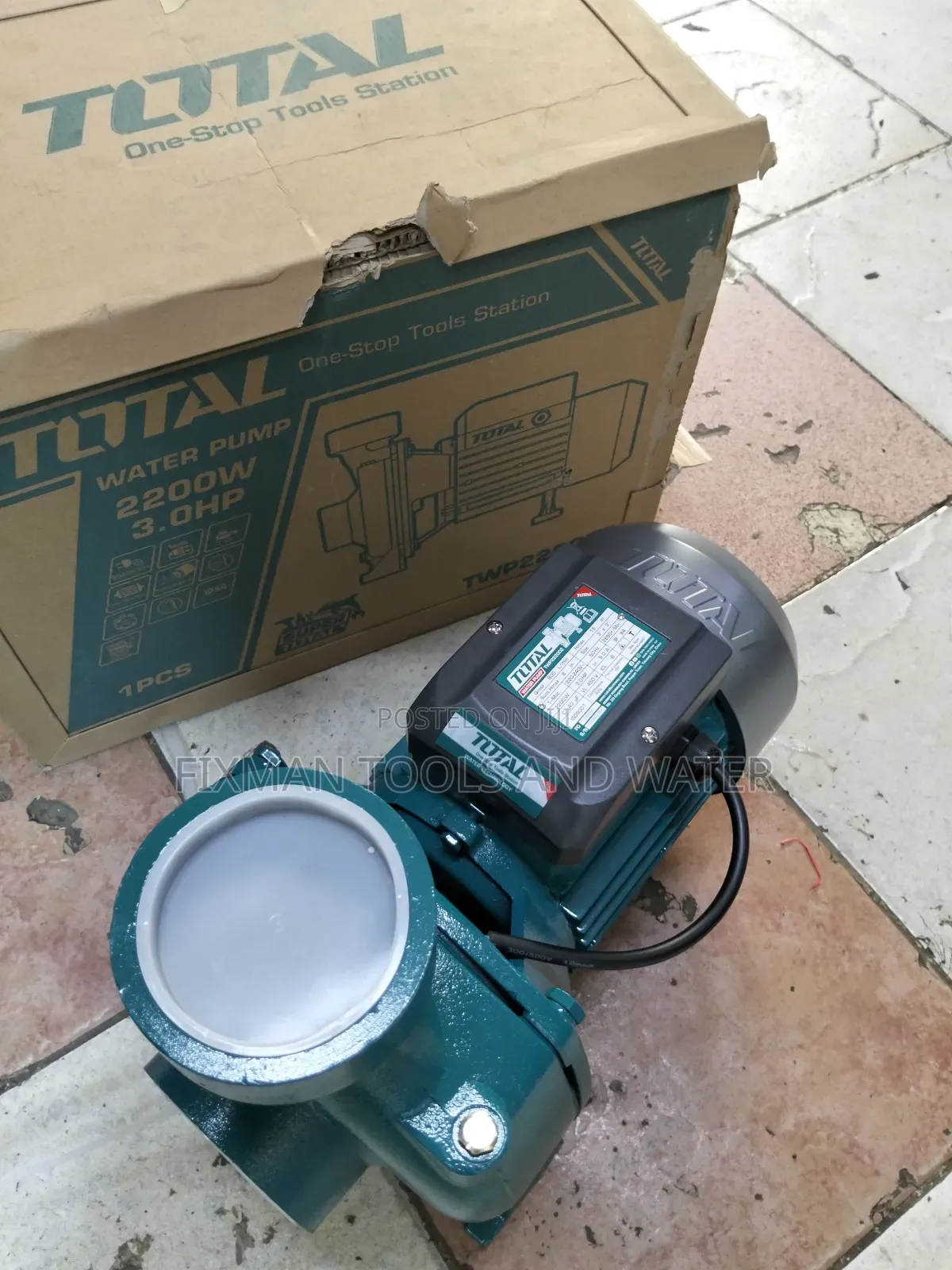 Total Booster Pump 3 Hp 3 Inch Pipe 800l/Min 15 M Head